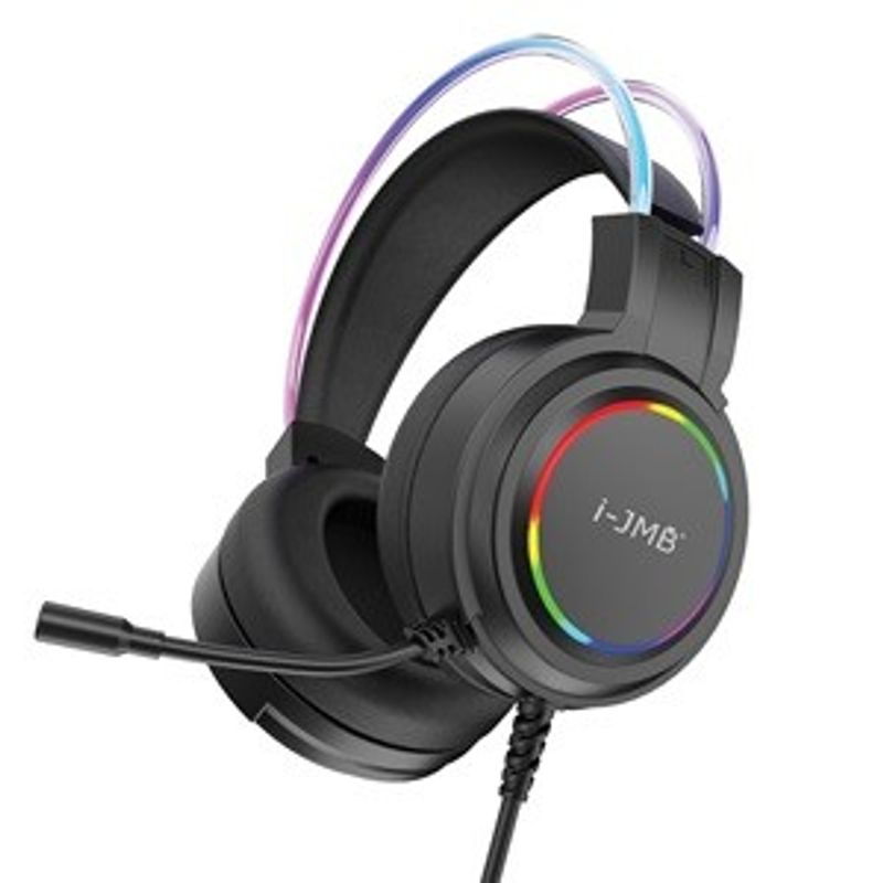 PC, gaming si accesorii - Periferice PC - Casti PC - Casti Gaming cu fir, LED RGB, Negru, Microfon Reglabil - Infinity.ro