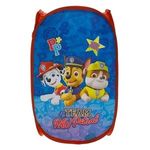 Casa si Gradina - Mobilier - Organizare si depozitare - Cutii depozitare - Cos textil pliabil pentru jucarii, 36x36x58 cm, Albastru si Rosu, cu personaje Paw Patrol - Infinity.ro