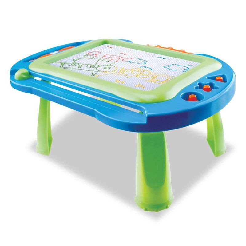 Jucarii, Copii si Bebe - Jucarii si jocuri - Jucarii & jocuri educative - Seturi pictura si desen - Tabla magnetica de desen cu picioare, 37x28x18 cm, verde si rosie - Infinity.ro