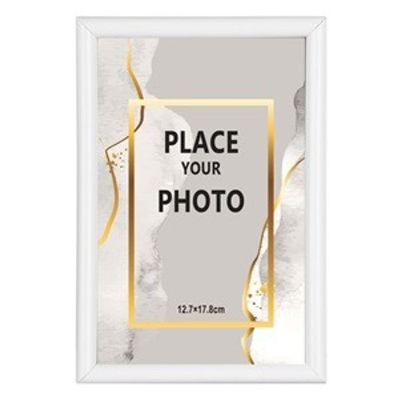 Casa si Gradina - Decoratiuni - Obiecte decorative - Accesorii decorative - Rama foto alba 13x18cm, plastic, pentru masa sau perete - Infinity.ro