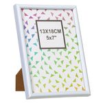 Casa si Gradina - Decoratiuni - Obiecte decorative - Accesorii decorative - Rama foto alba 13x18cm, plastic, pentru masa sau perete - Infinity.ro