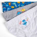 Fashion, accesorii si bijuterii - Copii - Lenjerie si pijamale copii - Lenjerie intima copii - Set Chiloti Dinozaur pentru Copii - 3 Perechi din Coton - Infinity.ro