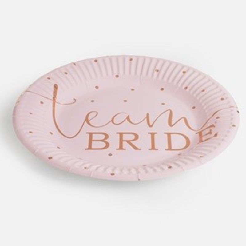 Casa si Gradina - Decoratiuni - Decoratiuni petrecere - Vesela pentru petrecere - Farfurii de Petrecere din Carton, Roz, 23 cm, Set 6 buc - Infinity.ro
