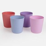 Casa si Gradina - Bucatarie si vesela - Cani si pahare - Pahare - Set 4 Pahare din Plastic Reutilizabile, 350 ml, Culori Variate - Infinity.ro