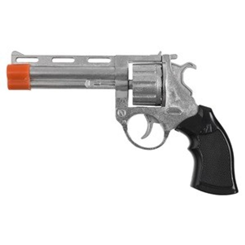 Jucarii, Copii si Bebe - Jucarii si jocuri - Jucarii de rol - Arme de jucarie - Pistol Jucarie Magnum 12 Gloante cu Sunet Realist - Infinity.ro