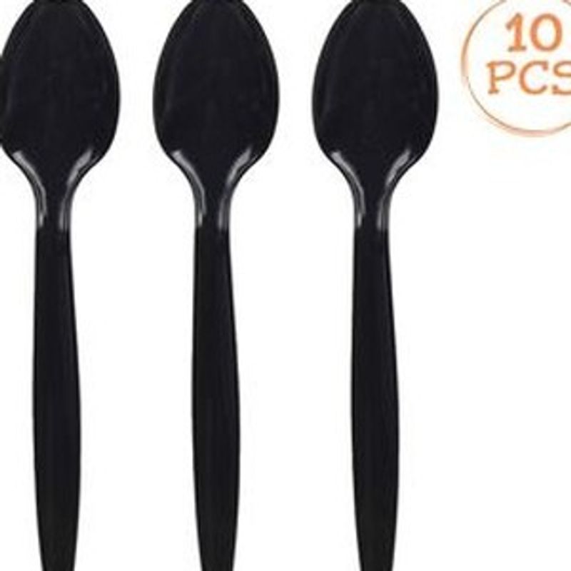 Casa si Gradina - Decoratiuni - Decoratiuni petrecere - Vesela pentru petrecere - Set de 10 Lingurite Reutilizabile din Plastic pentru Petreceri - Infinity.ro