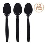 Casa si Gradina - Decoratiuni - Decoratiuni petrecere - Vesela pentru petrecere - Set de 10 Lingurite Reutilizabile din Plastic pentru Petreceri - Infinity.ro