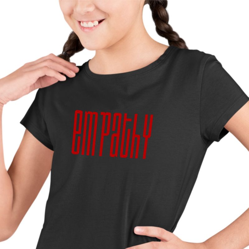 Fashion, accesorii si bijuterii - Copii - Imbracaminte copii - Tricouri copii - Tricou Copii Empathy NCT Kpop Merch fete, negru, marime S Copii - Infinity.ro