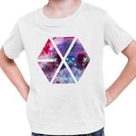 Fashion, accesorii si bijuterii - Copii - Imbracaminte copii - Tricouri copii - Tricou Copii EXO Kpop Cosmos Vibe Merch baieti, alb, marime S Copii - Infinity.ro
