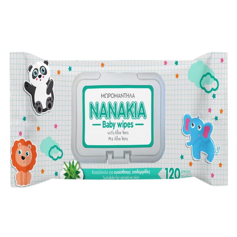 Jucarii, Copii si Bebe - Scutece si consumabile copii - Servetele umede - Servetele umede cu capac, 120 buc, cu Aloe Vera - Infinity.ro