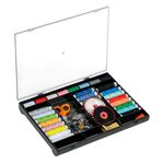 Electronice si Electrocasnice - Ingrijirea tesaturilor - Accesorii masini de cusut - Set de Croitorie Complet, 80+ Accesorii, Cutie cu Capac Transparent - Infinity.ro