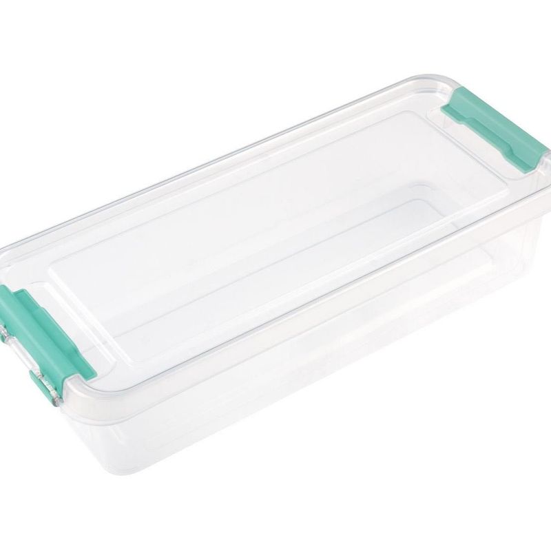 Casa si Gradina - Mobilier - Organizare si depozitare - Cutii depozitare - Cutie de depozitare din plastic transparent cu clips, 1.2L - Infinity.ro