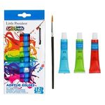Carti si Birotica - Rechizite - Pictura si desen - Pensule si accesorii pictura - Set de Vopsele Acrilice, 12 tuburi x 6 ml, Multicolor - Infinity.ro