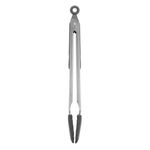 Casa si Gradina - Bucatarie si vesela - Ustensile bucatarie - Polonice, linguri si clesti de bucatarie - Cleste Metalic cu Vârf din Silicon, Gri Antracit, 34 cm - Infinity.ro