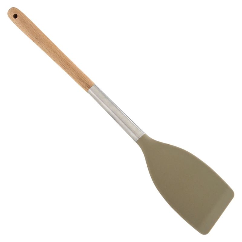 Casa si Gradina - Bucatarie si vesela - Ustensile bucatarie - Pensule, spatule si teluri bucatarie - Spatula din Silicon cu Maner din Lemn 31cm - Infinity.ro