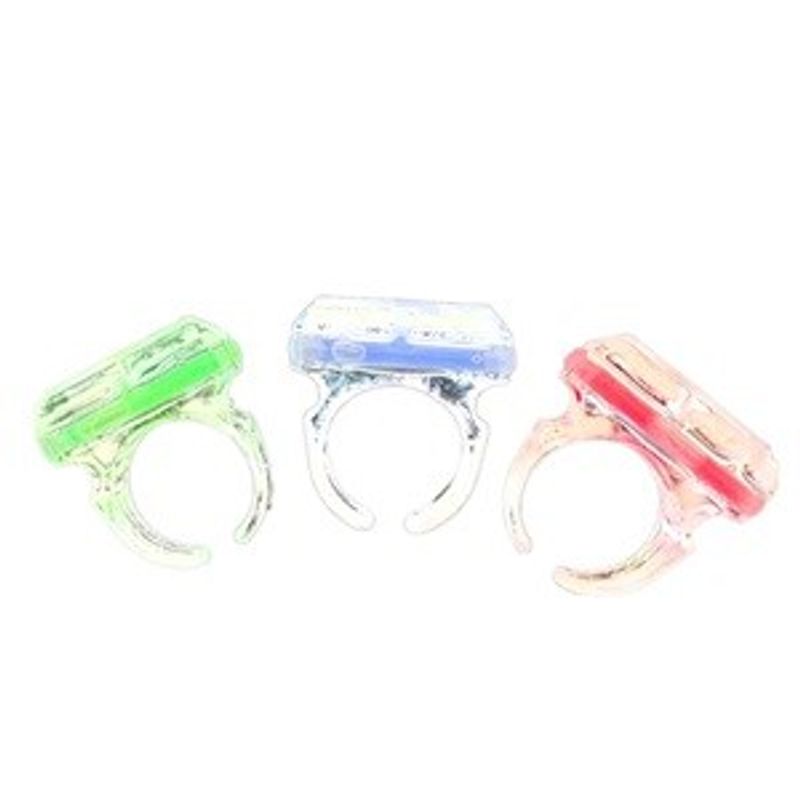 Casa si Gradina - Decoratiuni - DIY - Manechine plastic - Set de 3 inele fosforescente cu rezerve, multicolor - Infinity.ro