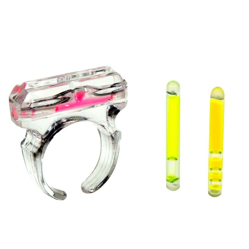 Casa si Gradina - Decoratiuni - DIY - Manechine plastic - Set de 3 inele fosforescente cu rezerve, multicolor - Infinity.ro