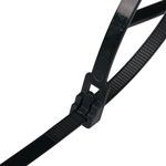 PC, gaming si accesorii - Retelistica - Cabluri si accesorii - Coliere pentru Cabluri Negre Reutilizabile 20x0.48 cm, Set 45 buc - Infinity.ro