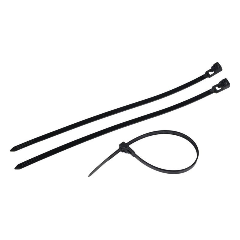 PC, gaming si accesorii - Retelistica - Cabluri si accesorii - Coliere pentru Cabluri Negre Reutilizabile 20x0.48 cm, Set 45 buc - Infinity.ro