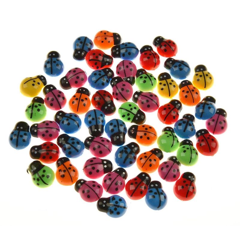 Casa si Gradina - Decoratiuni - Stickere decorative - Autocolante decorative buburuze, 50 buc, 1.5cm - Infinity.ro