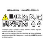 Casa si Gradina - Decoratiuni - Aromaterapie si lumanari - Lumanari si candele - Lumanare parfumata verde cu aroma de vanilie, smochine si fagure de miere, in recipient de sticla, 5x6.5 cm - Infinity.ro