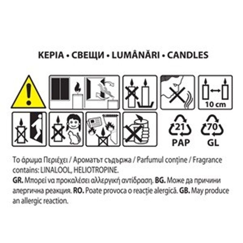 Casa si Gradina - Decoratiuni - Aromaterapie si lumanari - Lumanari si candele - Lumanare parfumata verde cu aroma de vanilie, smochine si fagure de miere, in recipient de sticla, 5x6.5 cm - Infinity.ro