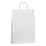 Carti si Birotica - Birotica - Articole ambalare - Sacosa pentru cadou din hartie kraft alba, 33x10x46cm - Infinity.ro