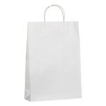 Carti si Birotica - Birotica - Articole ambalare - Sacosa pentru cadou din hartie kraft alba, 33x10x46cm - Infinity.ro