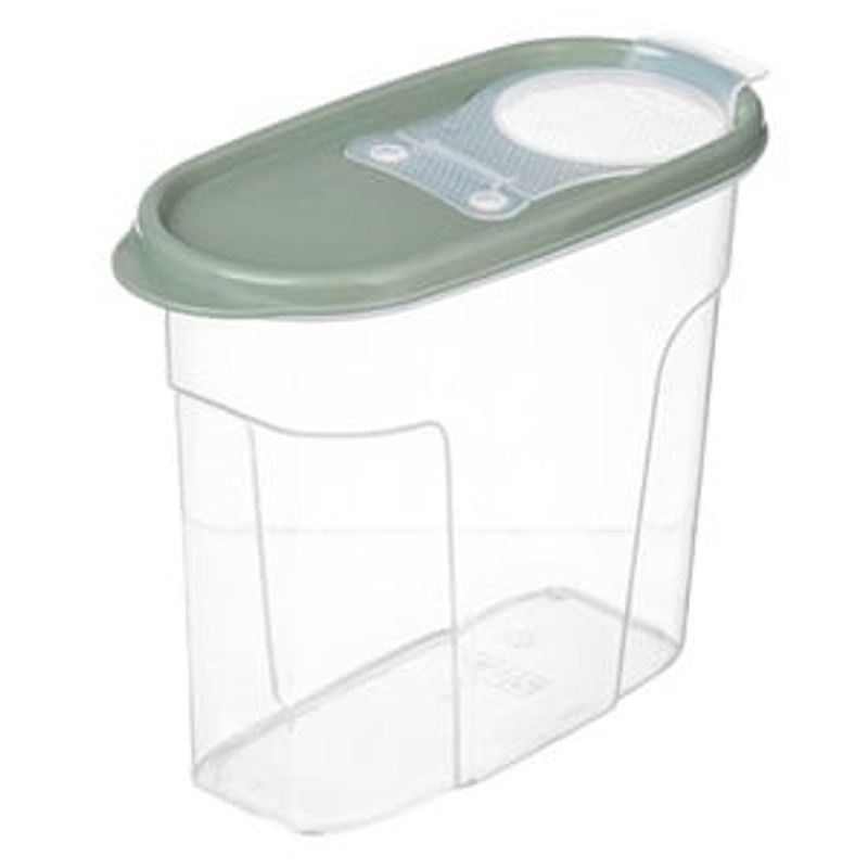 Casa si Gradina - Bucatarie si vesela - Organizare si depozitare bucatarie - Cutii alimentare - Recipient pentru depozitare cereale, 1.7L, Capac verde menta - Infinity.ro