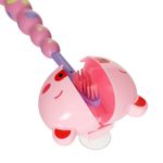Jucarii, Copii si Bebe - Igiena si ingrijire - Articole igiena dentara copii - Perie de dinti pentru copii cu husa protectoare, Roz si Lila - Infinity.ro