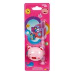 Jucarii, Copii si Bebe - Igiena si ingrijire - Articole igiena dentara copii - Perie de dinti pentru copii cu husa protectoare, Roz si Lila - Infinity.ro