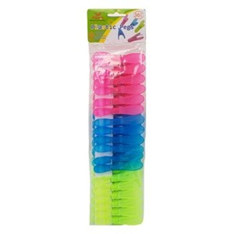 Sport si Outdoor - Sporturi acvatice - Pescuit - Carlige si ancore - Carlige din Plastic, Set 36 buc, 8.4 cm, Fucsia, Bleu, Verde Lime - Infinity.ro