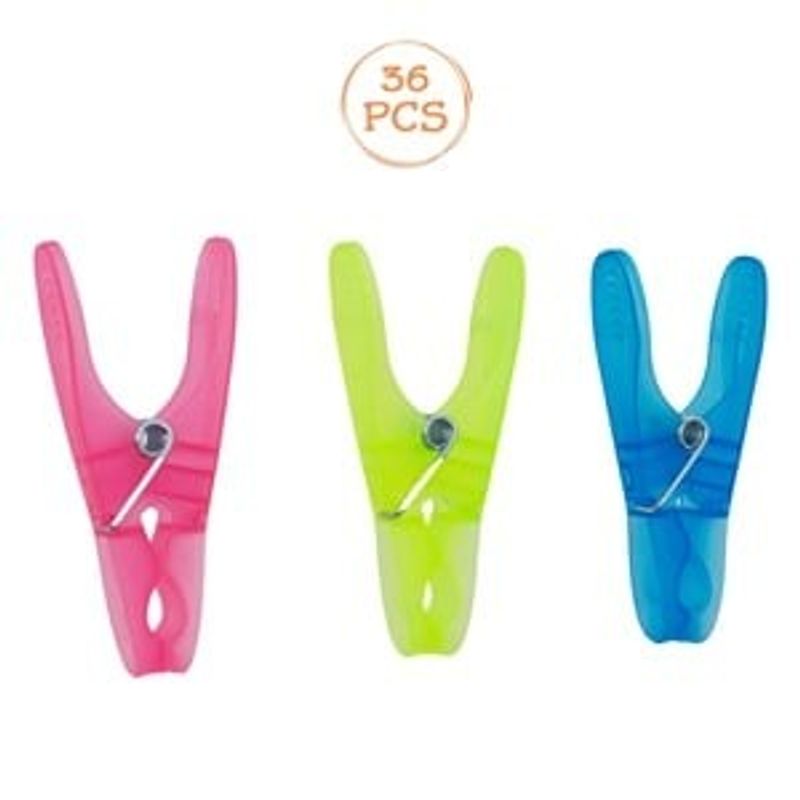 Sport si Outdoor - Sporturi acvatice - Pescuit - Carlige si ancore - Carlige din Plastic, Set 36 buc, 8.4 cm, Fucsia, Bleu, Verde Lime - Infinity.ro