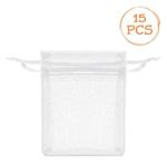 Market - Curatenie si intretinere casa - Produse bucatarie - Pungi si folii alimentare - Saculete din Organza, 15 buc, 7x9 cm, Albe - Infinity.ro