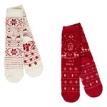 Casa si Gradina - Gradinarit si plante - Instalatii si accesorii pentru irigatii - Programatoare stropire - Sosete de Craciun Ecru Rosii Home Anti-slip pentru Femei - Infinity.ro
