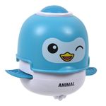 Jucarii, Copii si Bebe - Jucarii si jocuri - Jocuri si puzzle - Puzzle - Jucarie Pinguin Press & Go, 11.5 cm, Albastru - Infinity.ro