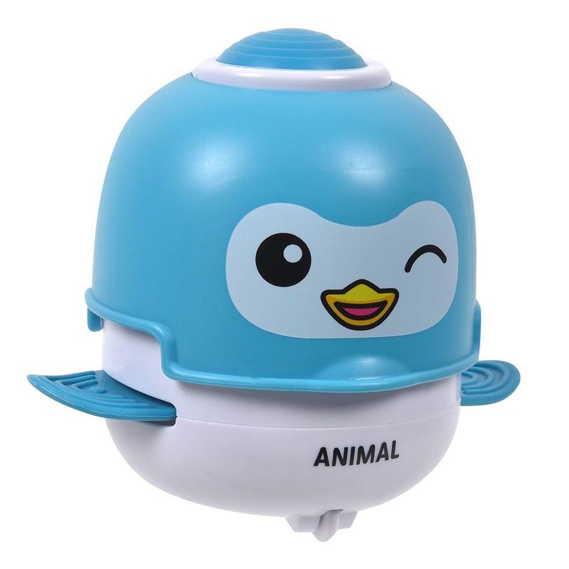 Jucarii, Copii si Bebe - Jucarii si jocuri - Jocuri si puzzle - Puzzle - Jucarie Pinguin Press & Go, 11.5 cm, Albastru - Infinity.ro