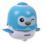 Jucarii, Copii si Bebe - Jucarii si jocuri - Jocuri si puzzle - Puzzle - Jucarie Pinguin Press & Go, 11.5 cm, Albastru - Infinity.ro