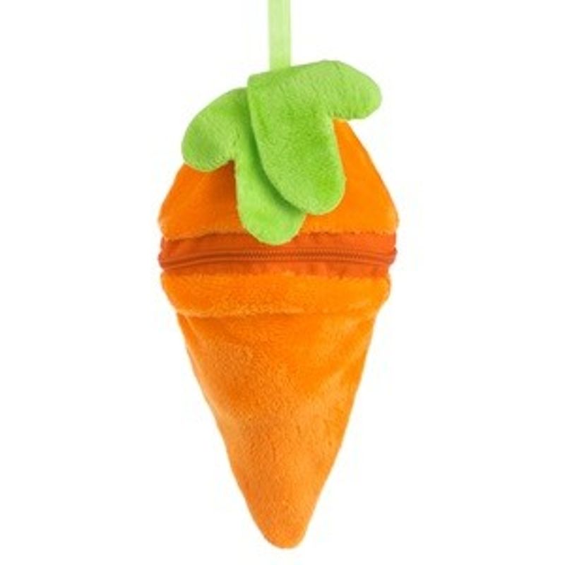 Jucarii, Copii si Bebe - Jucarii si jocuri - Jucarii de plus - Iepuras de plus in husa morcov, 15 cm - Infinity.ro