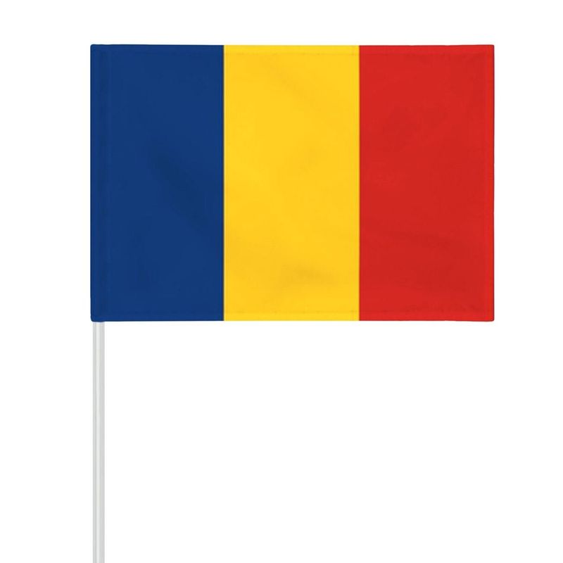 Sport si Outdoor - Accesorii si echipamente sportive - Articole pentru suporteri - Steag Românesc cu Suport, 30x45cm - Infinity.ro