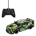 Jucarii, Copii si Bebe - Jucarii si jocuri - Vehicule si jucarii cu telecomanda - Masinute - Masina de curse cu telecomanda si lumini, verde - Infinity.ro