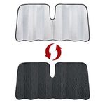 Auto si Moto - Intretinere auto - Huse auto - Parasolar Parbriz Auto cu Straturi Multiple, 150x70cm, Argintiu/Negru - Infinity.ro