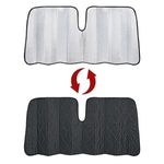 Auto si Moto - Intretinere auto - Huse auto - Parasolar Parbriz Auto cu Straturi Multiple, 150x70cm, Argintiu/Negru - Infinity.ro
