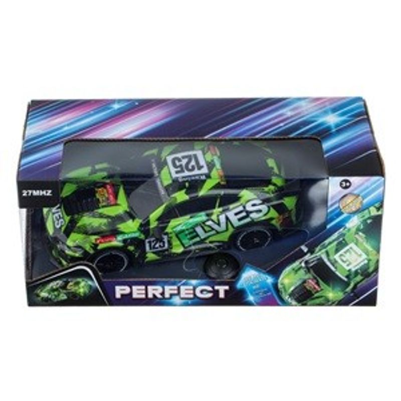 Jucarii, Copii si Bebe - Jucarii si jocuri - Vehicule si jucarii cu telecomanda - Masinute - Masina de curse cu telecomanda si lumini, verde - Infinity.ro