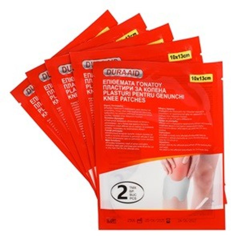 Ingrijire personala si Cosmetice - Ingrijire personala - Ingrijire corp - Plasturi - Plasturi termici pentru genunchi, 10x14 cm, 10 bucati - Infinity.ro