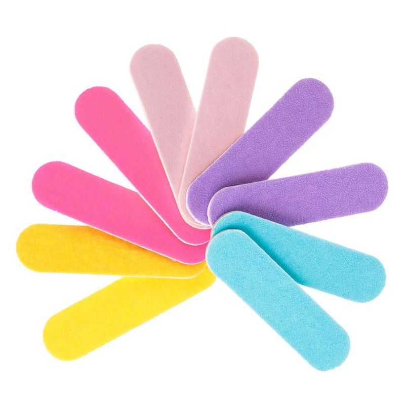 Ingrijire personala si Cosmetice - Manichiura si pedichiura - Pile cosmetice - Pile de unghii din hârtie, set 10 buc, multicolore, 5x1 cm - Infinity.ro