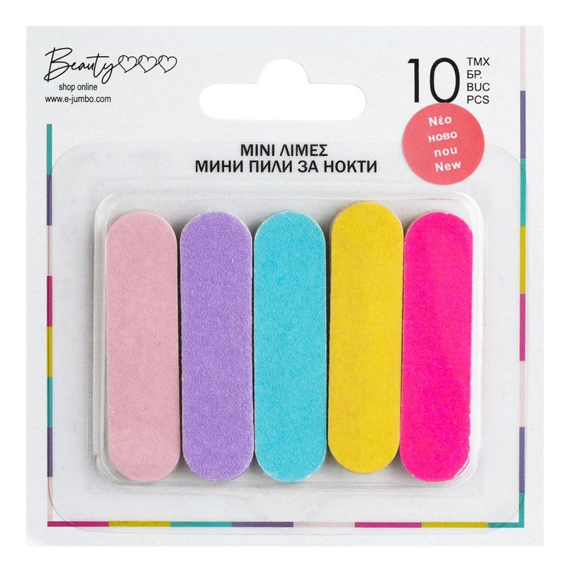 Ingrijire personala si Cosmetice - Manichiura si pedichiura - Pile cosmetice - Pile de unghii din hârtie, set 10 buc, multicolore, 5x1 cm - Infinity.ro