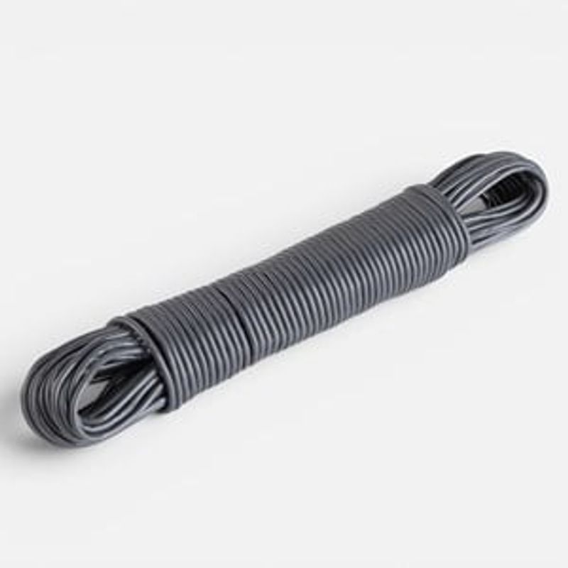 Casa si Gradina - Mobilier - Organizare si depozitare - Cosuri de gunoi - Sfoara gri pentru rufe 20m, franghie grosime 2.5mm - Infinity.ro