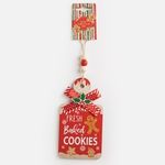 Casa si Gradina - Decoratiuni - Decoratiuni de sezon - Ornament de Craciun Tocator Rosu cu Gingerbread - Infinity.ro