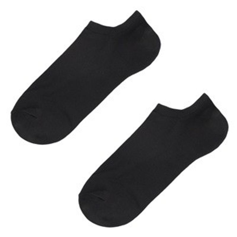 Fashion, accesorii si bijuterii - Barbati - Lenjerie si pijamale barbati - Sosete si ciorapi barbati - Sosete scurte negre din bumbac reciclat pentru barbati - Infinity.ro